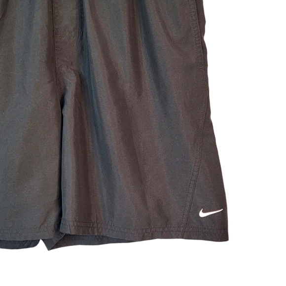 Nike Silver Tag Spell Out Vintage Y2K Black Swim Trunks with Pockets Men's XL - Picture 3 of 11